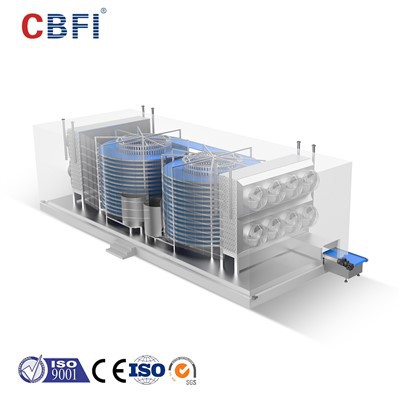 IQF pojedinačni spiralni brzi zamrzivač